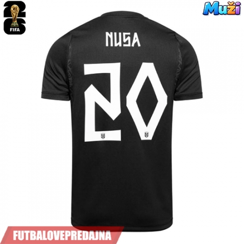 Lacne Muži Futbalové dres Nórsko Antonio Nusa #20 MS 2026 Krátky Rukáv - Preč